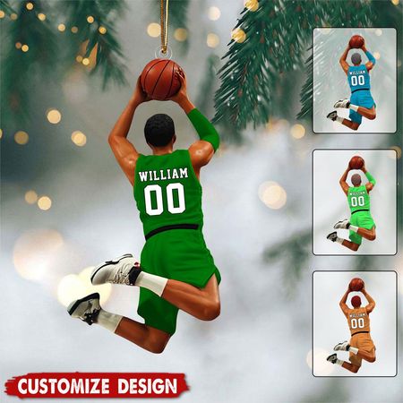 Personalisiertes Basketball-Ornament – Geschenk für Basketballfans und -spieler